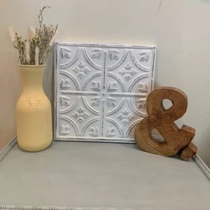 Distressed Tin Wall Decor